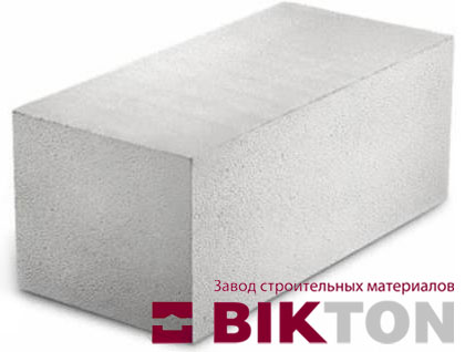 Блок пенобетонный (пеноблок) D-600 Bikton 625x300x200